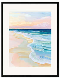 Gerahmter Kunstdruck Pastellfarbener Sonnenaufgang