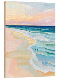 Obraz na drewnie Pastel sunrise - DejaReve