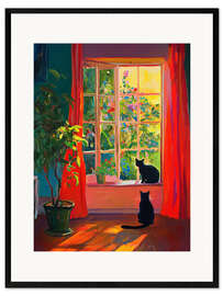 Gerahmter Kunstdruck Stille Beobachter