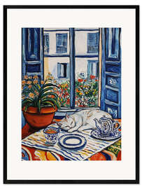 Gerahmter Kunstdruck Mittagsschlaf