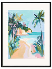 Gerahmter Kunstdruck Strandblick