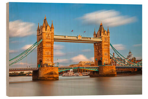 Cuadro de madera Tower Bridge in dynamics