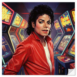Naklejka na ścianę King of Pop at the Arcade - Felipe Hora