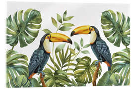 Akryylilasitaulu Tropical Jungle Toucan