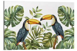 Obraz na aluminium Tropical Jungle Toucan
