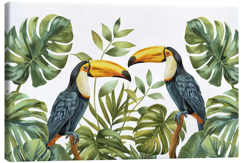 Canvas print Tropical Jungle Toucan