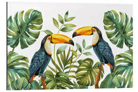 Magnettafel Tropischer Dschungel-Tukan