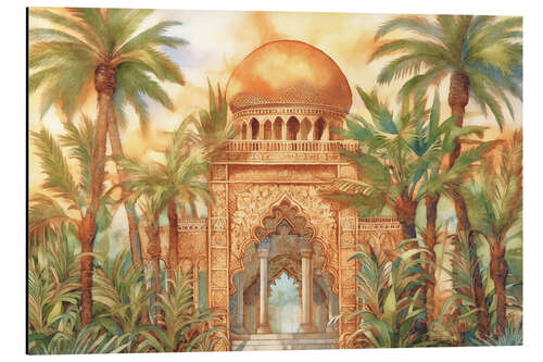 Tableau en aluminium Tropical Jungle Palace