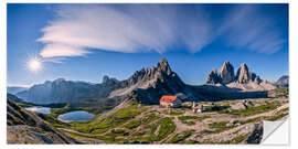 Wall sticker Dolomites panorama Three Peaks and Paternkofel - Achim Thomae