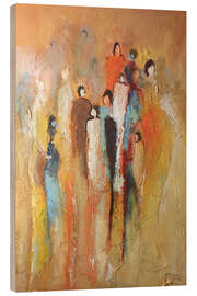 Wood print Stroll - Adriane Dworzak
