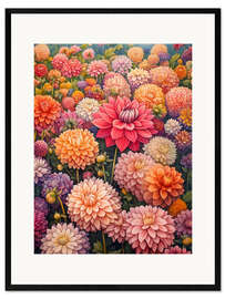 Gerahmter Kunstdruck Dahlie Ocean