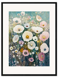 Impression artistique encadrée Poppies Field