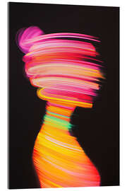 Tableau en verre acrylique Woman portrait long exposure - Frank Daske