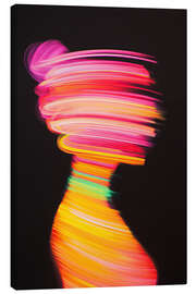 Tableau sur toile Woman portrait long exposure - Frank Daske