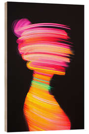 Cuadro de madera Woman portrait long exposure - Frank Daske