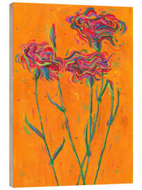 Holzbild Nelken - Dawn Underwood