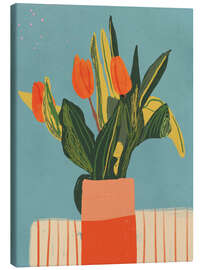 Leinwandbild Rote Tulpen