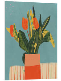 Bilde på skumplate Red tulips
