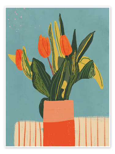 Poster Red tulips