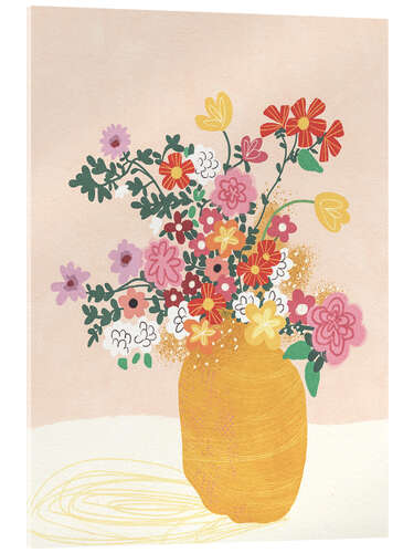 Acrylglasbild Rosa Blüten