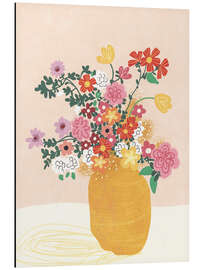 Tableau en aluminium Pink flowers