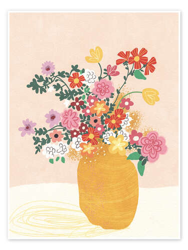 Poster Pink flowers