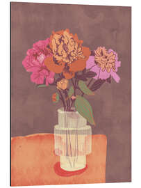 Alubild Pfingstrosen