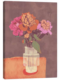 Quadro em tela Peonies - Gigi Rosado
