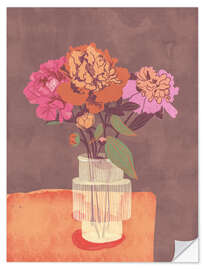 Sticker mural Peonies - Gigi Rosado