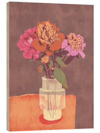 Obraz na drewnie Peonies - Gigi Rosado