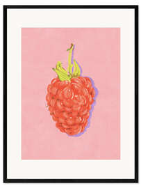 Kunsttryk i ramme Raspberry