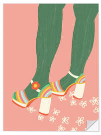 Wall sticker Floral walk - Gigi Rosado