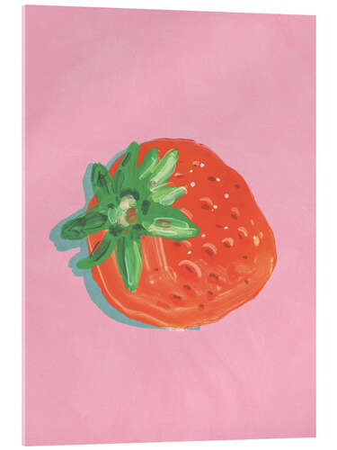 Tableau en verre acrylique Strawberry