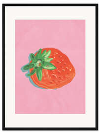 Gerahmter Kunstdruck Erdbeere