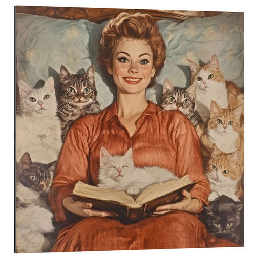 Quadro em alumínio I love reading books