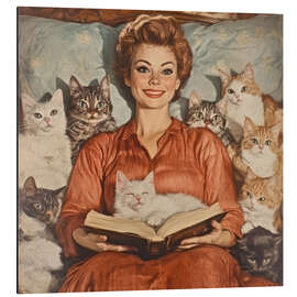 Quadro em alumínio I love reading books