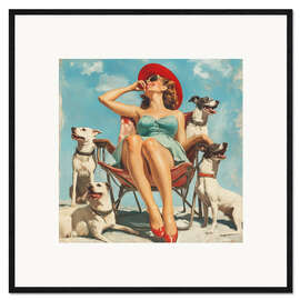 Gerahmter Kunstdruck Am Strand