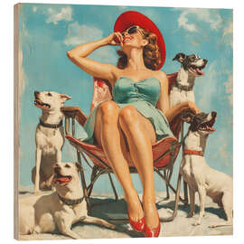 Wood print At the beach - DejaReve