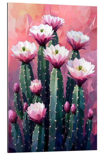 Cuadro de plexi-alu Pink cactus flowers