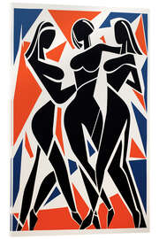 Acrylic print Three dancing women - Frank Daske