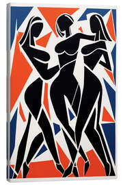 Tableau sur toile Three dancing women - Frank Daske