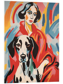 Acrylic print Woman with Dalmatian - Frank Daske
