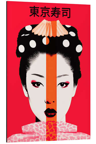 Aluminium print Tokyo Sushi