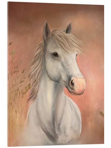 Quadro em acrílico White Horse