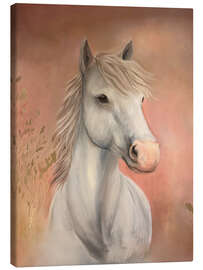 Canvastavla White Horse - Madelene Löfholm