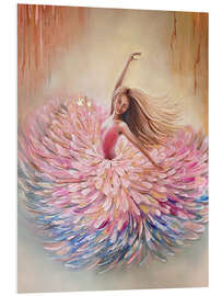 Hartschaumbild Tanzende Ballerina