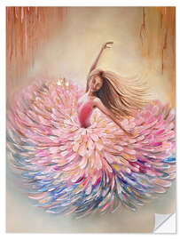 Wandsticker Tanzende Ballerina