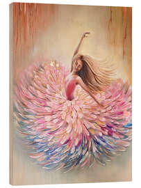 Tableau en bois Dancing ballerina - Madelene Löfholm