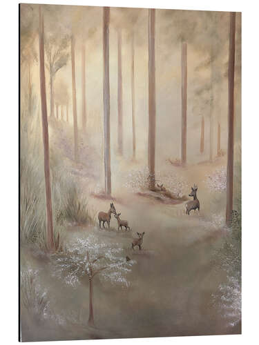 Tableau en aluminium Fairy tale in the forest