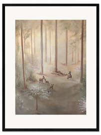 Framed art print Fairy tale in the forest - Madelene Löfholm